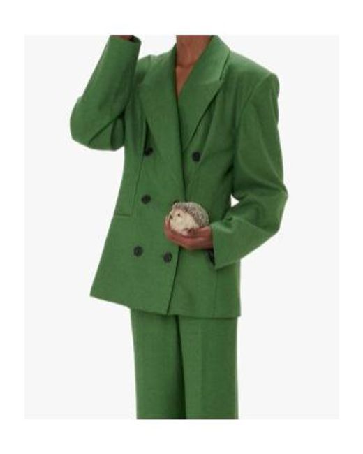 J.W. Anderson Green Jw Anderson Tailored Hourglass Blazer