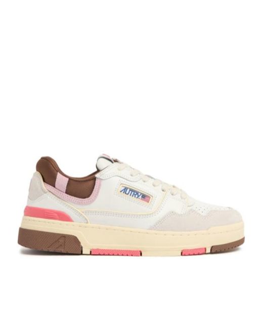 Autry White Clc Low-Cut Skate Shoes