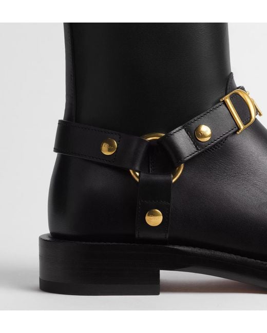 Dior Black Bolt Ankle Boot