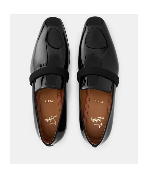 Christian Louboutin Black Slip-On Business Formal Shoes for men