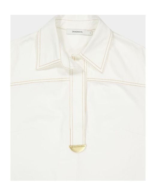 Zimmermann White Cotton Dress