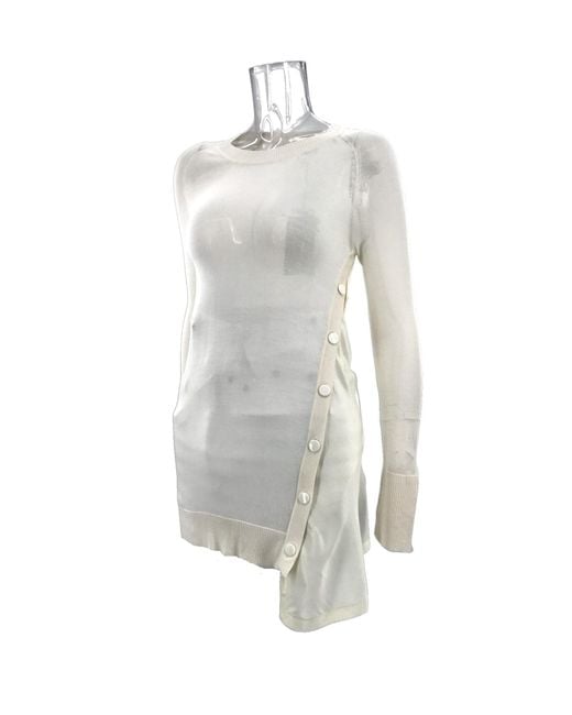 Sportmax White Long-Sleeved Sweater