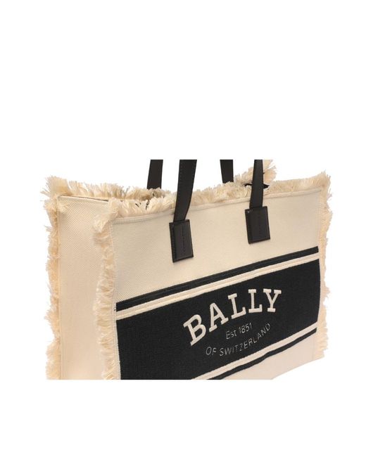 Bally Black Logo Tote Bag
