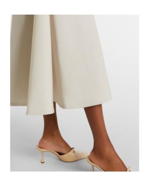 Oscar de la Renta White Floral Faille Cocktail Dress