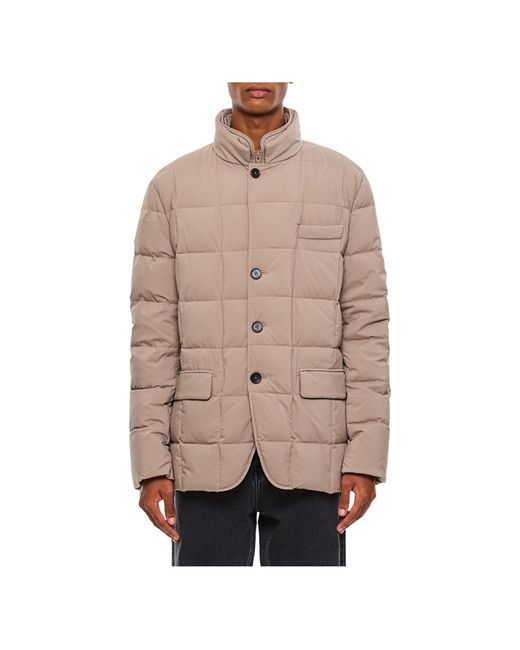 Fay Natural Quilted Padded Coat for men