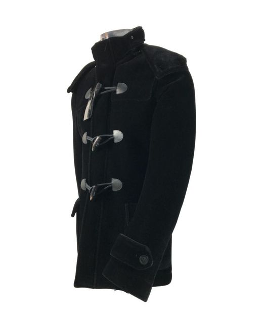 Emporio Armani Black Logo Coat for men