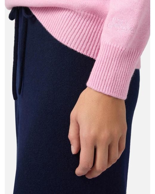 Mc2 Saint Barth Pink Crew Neck Sweater