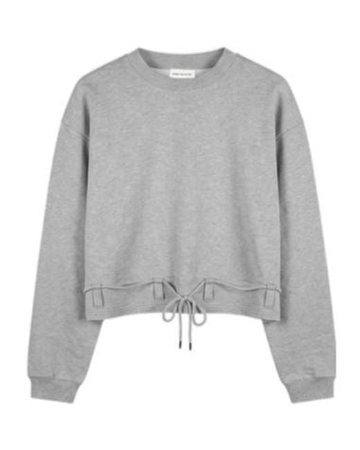 Dries Van Noten Gray Long-Sleeve Sweatshirt for men
