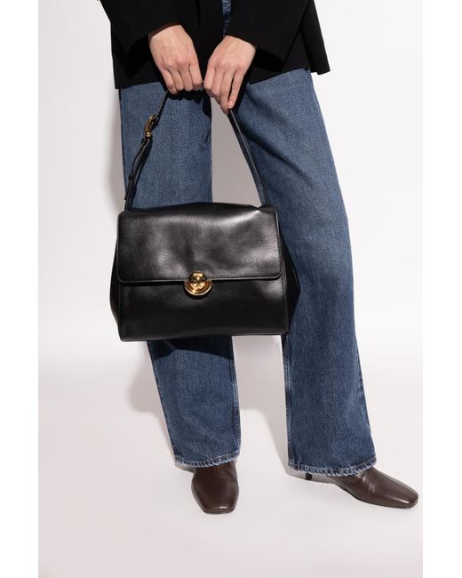 Furla Black Domus Medium Shoulder Bag