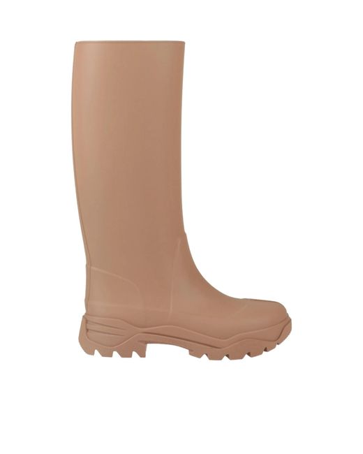 Maison Margiela Brown Rain Boots