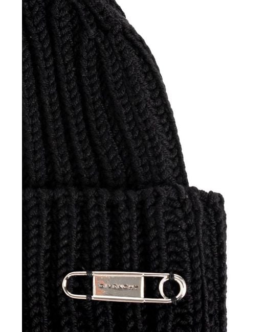 Givenchy Black Knitted Hat for men