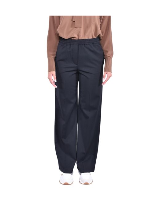 Weekend by Maxmara Blue Elastic Waist Casual Pants