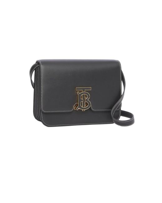 Burberry Black Small Tb Monogram Bag