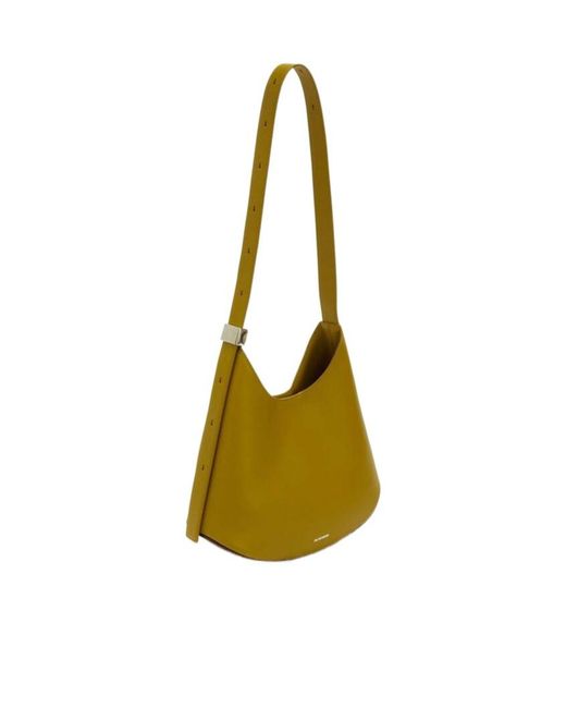 Jil Sander Metallic Small Eldorado Shoulder Bag