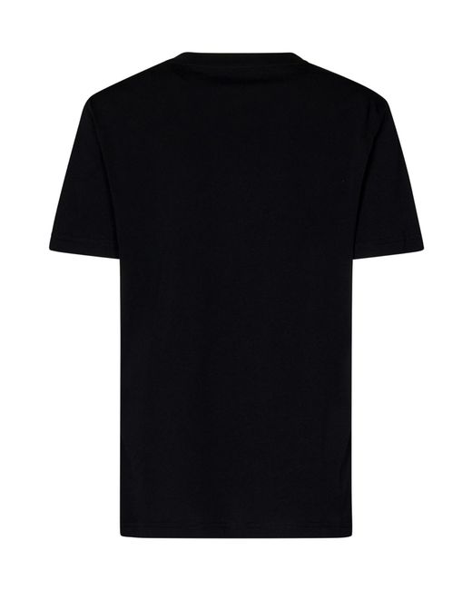 Moschino Black Heart-Motif Printed Crewneck T-Shirt