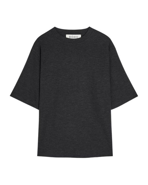 Rohe Black Casual Versatile Tshirt