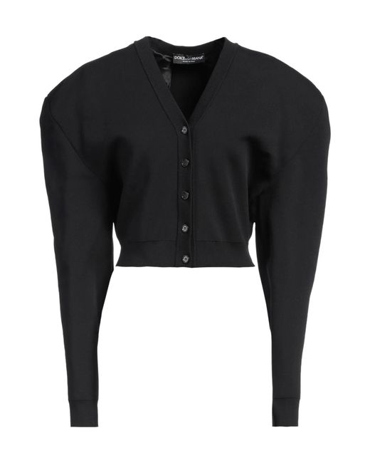 Dolce & Gabbana Black Solid Color Cardigans
