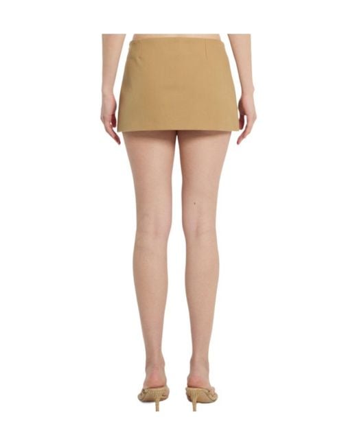 Frankie Shop Natural Hera Mini Skirt