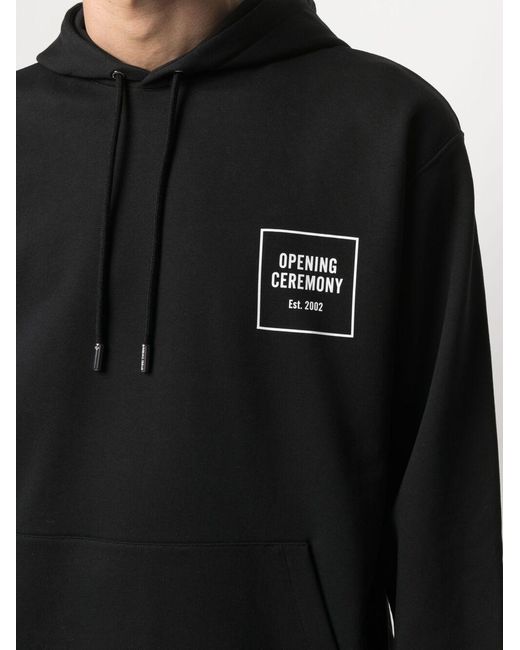 Opening Ceremony Black Graphic-Print Hoodie for men