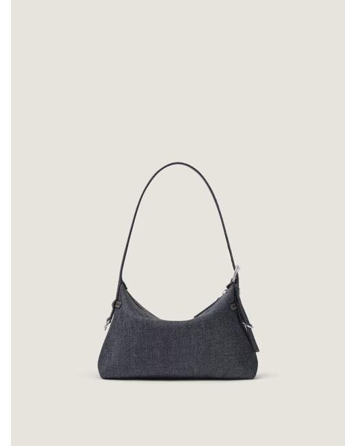 Givenchy Black Mini Voyou Denim Shoulder Bag