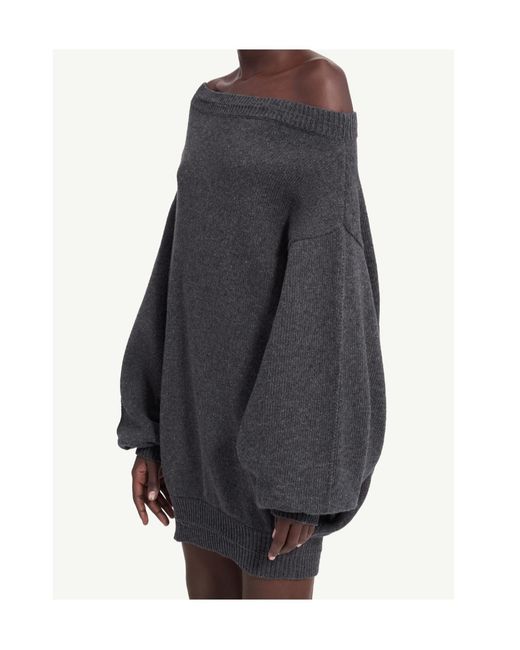 MM6 by Maison Margiela Black Knitted Dress