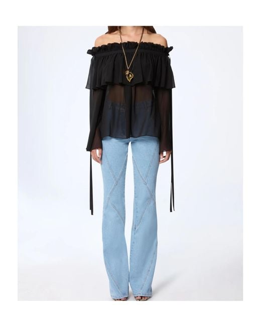 Nina Ricci Blue Flared Jeans