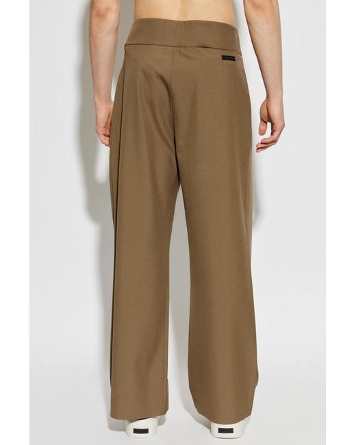 Fear Of God Natural Pleated Wide-Leg Pants for men