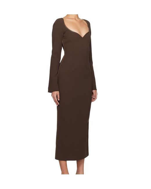 Paris Georgia Brown Long Sleeve Dress