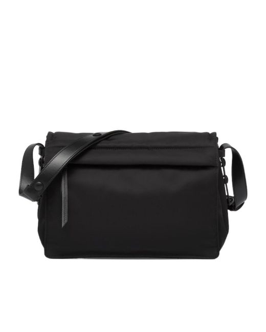 Prada Black Traveller Medium Padded Re-Nylon Bag
