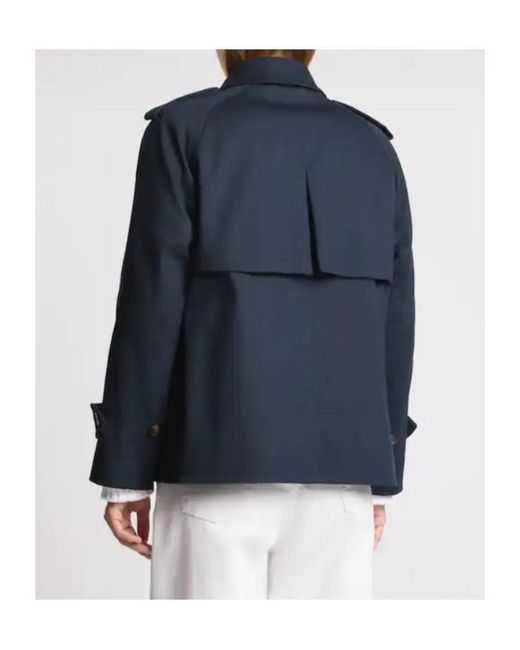 Fay Blue Cape-Style Short Jacket
