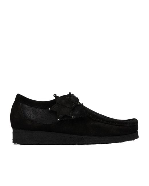 ANDERSSON BELL Black X Clarks Originals Wallabee Derby Shoes for men