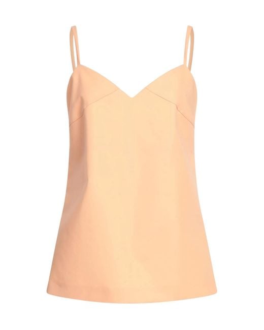 Max Mara Pink Solid-Colored Camisole