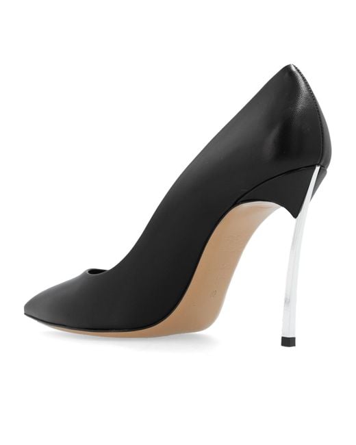 Casadei Black Blade Pointed Toe Pumps