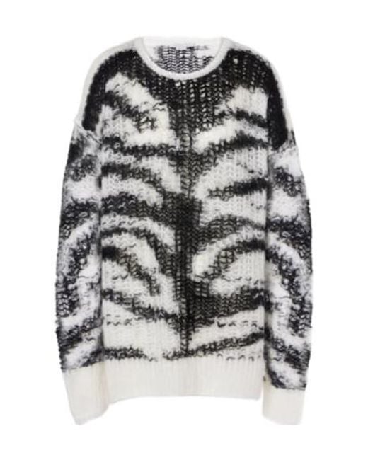 Stella McCartney Gray Crew Neck Knit Sweater