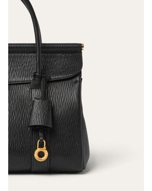 Loro Piana Black Loom L25 Tote