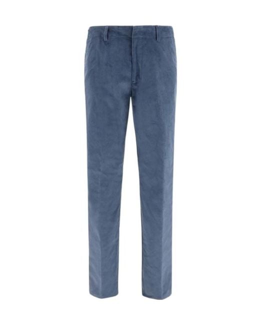 Etro Blue Roma Corduroy Utility Pants for men