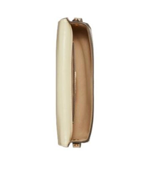 Tory Burch Natural Robinson Spazzolato Rectangular Shoulder Bag