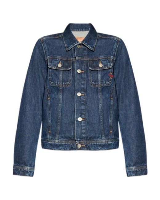 DIESEL Blue Denim Jackets