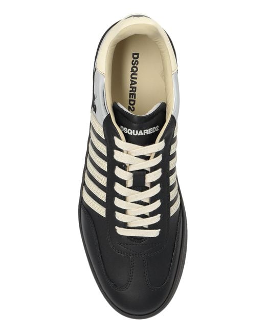 DSquared² Black Low Up Sneakers for men