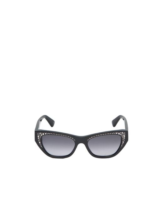 McQueen White Eyewear Cat-Eye Sunglasses