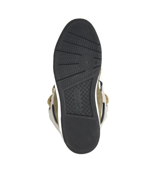 Lanvin Multicolor Curb Lace-Up Sneakers