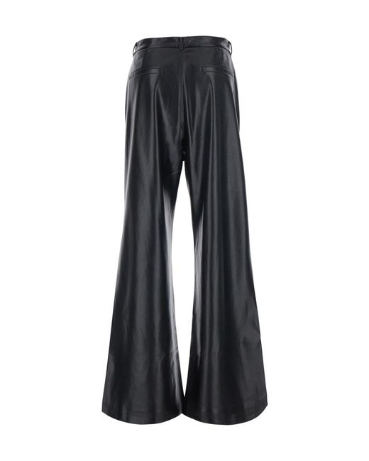 ANDAMANE Black Casual Trousers With Belt Loops