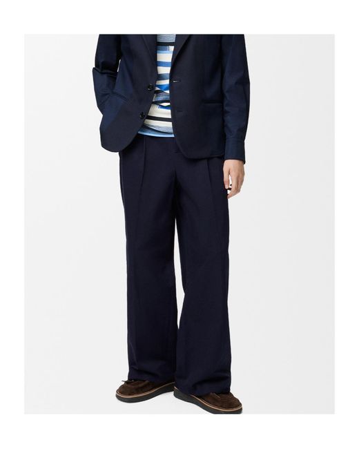 Loewe Blue Wide-Leg Trousers for men