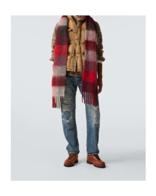 RRL Metallic Leather-Trimmed Ripstop Puffer Vest for men