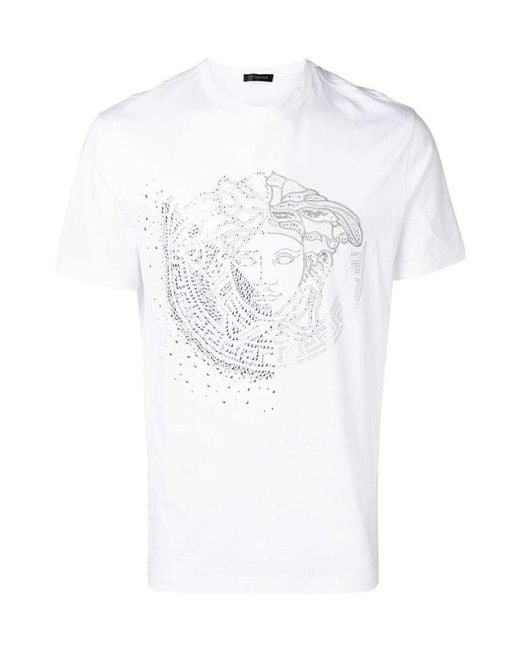 Versace White Logo T-Shirt for men