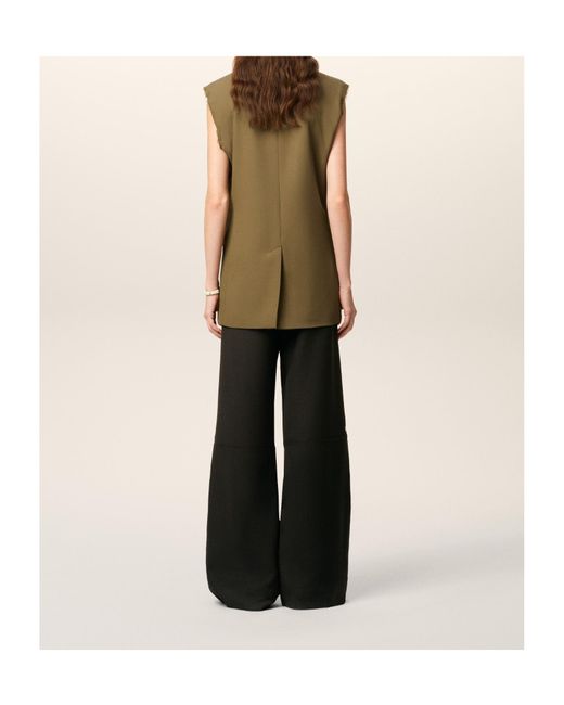 AMI Green Wool Gilet