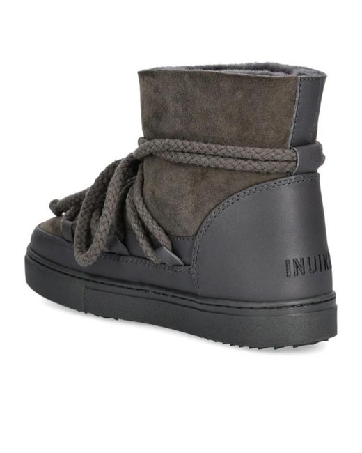 Inuikii Brown Classic Rope-Detail Boots