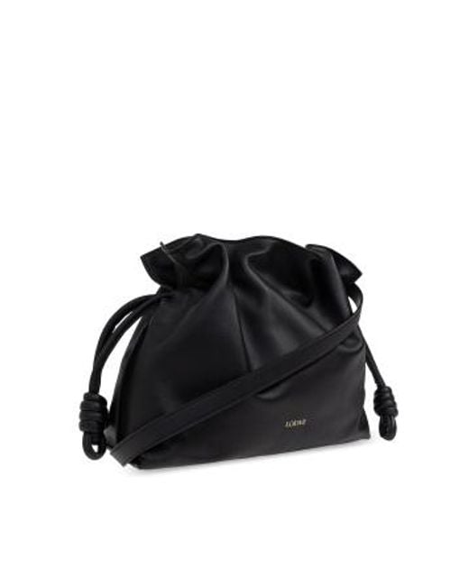 Loewe Black Medium Flamenco Clutch Bag