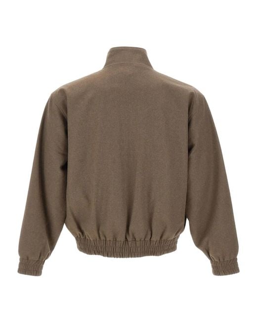 Drole de Monsieur Brown High-Collar Jacket for men