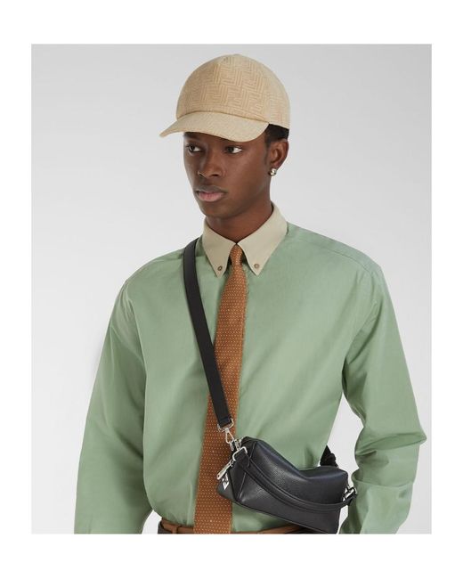 Fendi Natural Ff Cotton Baseball Cap for men